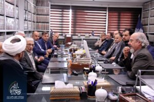 بازدید حجت الاسلام و المسلمین عبدالرضا ایزدپناه، نماینده ولی‌فقیه در موسسه اطلاعات از پژوهشکده حقوق و قانون ایران